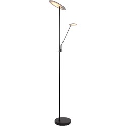 Steinhauer vloerlamp Daphne - zwart - metaal - 27,5 cm - ingebouwde LED-module - 3392ZW