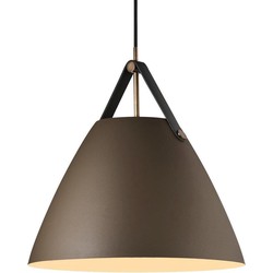 Scandinavische lamp wit, zwart, beige 36 cm Ø