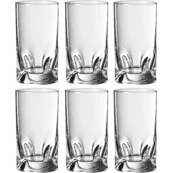 Durobor Drinkglazen - water/sap - 6x stuks - glas - 190 ml - Waterglazen - Drinkglazen
