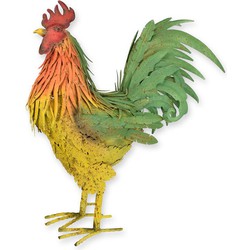 Metalen kleurrijke haan