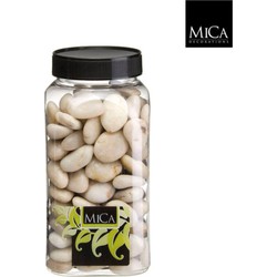 3 stuks - Stenen beige fles 1 kilogram mini - Mica Decorations