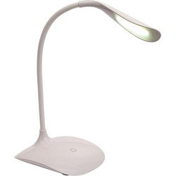 Witte bureaulamp/leeslamp met USB kabel 28 cm - Tafellampen