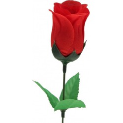 Super voordelige rode roos 28 cm Valentijnsdag - Kunstbloemen