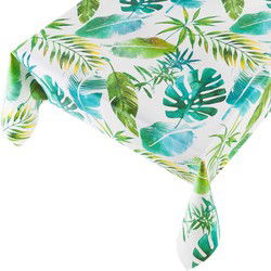 Botanische urban jungle print tafelkleed/tafelzeil 140 x 245 cm rechthoekig - Tafellakens