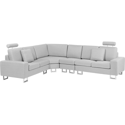 Beliani STOCKHOLM - Modulaire Sofa-Grijs-Polyester