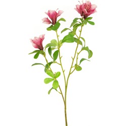 Greenmoods Kunstbloem Rododendron Azalea - Rhododendron simsii - Nep plant - 1 Stuk - 70cm - Fuchsia -