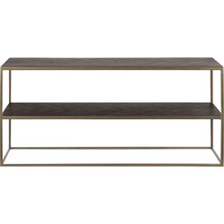 Light&living Side table 150x40x70 cm CHISA hout zwart-ant brons