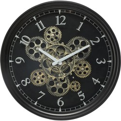 Atmosphera Wandklok/muur klok Luzern - Vintage Metal - Dia 37 cm - Wandklokken