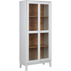 Beliani RUMSON - Vitrinekast-Wit-MDF