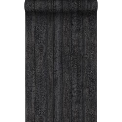 Origin Wallcoverings behang houtmotief zwart - 53 cm x 10,05 m - 347531