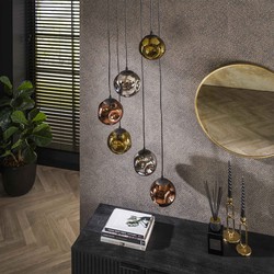 Hanglamp 6-Lichts Lichts Getrapt - Metaal - 50x50x180cm