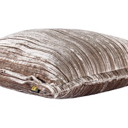 PTMD Senny Sierkussen - 45x3x45 cm - Fluweel - Beige