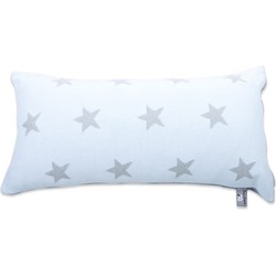 Baby's Only Gebreid sierkussen babykamer Star - Baby Blauw/Grijs - 60x30 cm - Inclusief kussenvulling