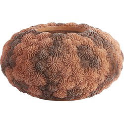 Light&living Vaas deco Ø47,5x25,5 cm CORAL perzik-licht bruin