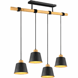 RL - Hanglamp Haddis - Zwart - Moderne hanglampen - Eetkamer - Woonkamer