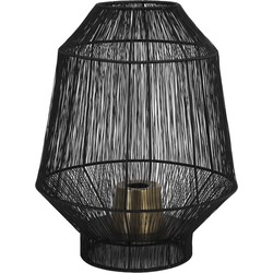 Light & Living - Tafellamp VITORA  - 30x30x38cm - Zwart