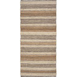 Vloerkleed Naturel/Ivoor - Jute - 180x80x1cm - Morena