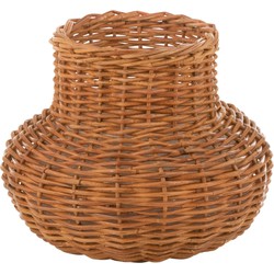 J-line - Mand Vaasvorm Rotan Honing Geel - 49x49x38cm