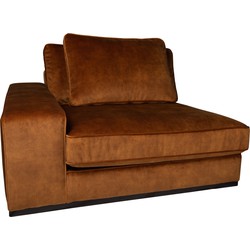 PTMD Block sofa arm left Adore 28 rust