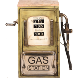 Starfurn Vintage Gas Station Sidetable