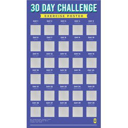 Gift Republic 30 Dagen Uitdaging Poster Fitness