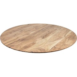 HSM Collection-Rond Tafelblad Zürich-ø120x3,8-Naturel-Acacia