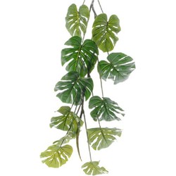 Everlands Monstera/gatenplant kunstplant slinger - 180 cm - groen - Kunstplanten