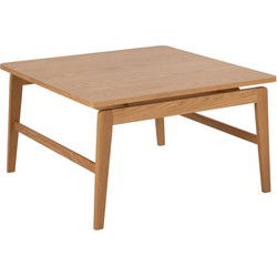 Salontafel Naturel Eikenhout - 80x80x45cm - Truro