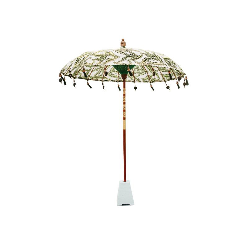 vrije tijd Zenuw Toeschouwer Bali parasol 250 cm groene bladeren - Todo Bien - | HomeDeco.nl