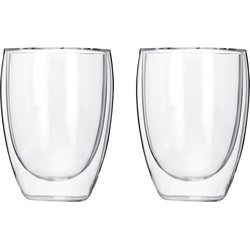 Krumble Koffie glas dubbelwandig 300ml - set van 2