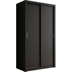 Meubella - Kledingkast Blake - Mat Zwart - 120 cm