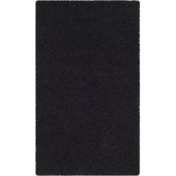 Safavieh Shaggy Indoor Woven Area Rug, Athens Shag Collection, SGA119, in Black, 91 X 152 cm