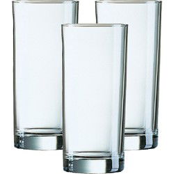 Arcoroc longdrinkglazen - set 12x stuks - 270 ml - glas - transparant - Longdrinkglazen
