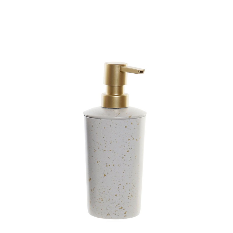 Zeep pompje/dispenser White Spots – Wit/Goud - 