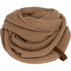Knit Factory Coco Gebreide Colsjaal Dames & Heren - Nekwarmer - Ronde Sjaal - Nude