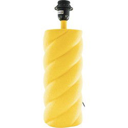 Table Lamp - Ceramics - Neon Yellow  - E27- 12x12x28cm