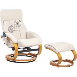 Beliani FORCE - Massagestoel-Beige-Kunstleer