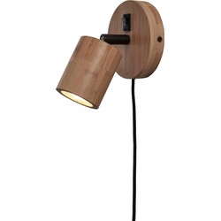 Wandlamp Java - Bamboe - Ø12cm