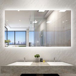 Badkamerspiegel 140 x 80 cm - LED Verlichting en Anti Condens Verwarming
