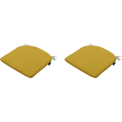 Madison - Zitkussen Panama Yellow - 46x48cm - 2 Stuks