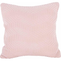 Sierkussen Honeycomb - Roze - 45x45x15cm