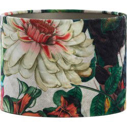 Light & Living - kap - Dahlia - groen - textiel - Ø 30cm - E27 - 2230931