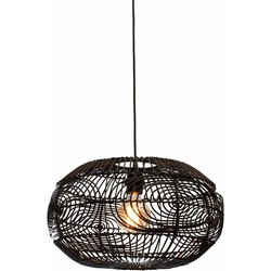 Hanglamp Madeira - Rotan Zwart - Ø48cm