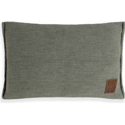 Knit Factory Uni Kussen - Urban Green - 60x40 cm