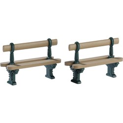 Double seated bench set of 2 - LEMAX