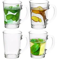 Luminarc Theeglas - 4x - transparant - glas - 320 ml - hittebestendig - Koffie- en theeglazen