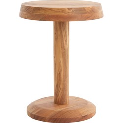 Bijzettafel Nalagu - Hout - Ø35cm