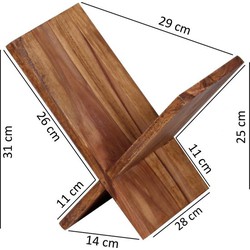 Pippa Design massief houten tijdschriftenrek - hout