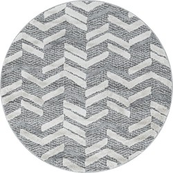 Sofia Modern Grijs Rond vloerkleed - - 200 X 200 CM