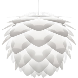 Silvia Medium hanglamp white - met koordset zwart - Ø 50 cm